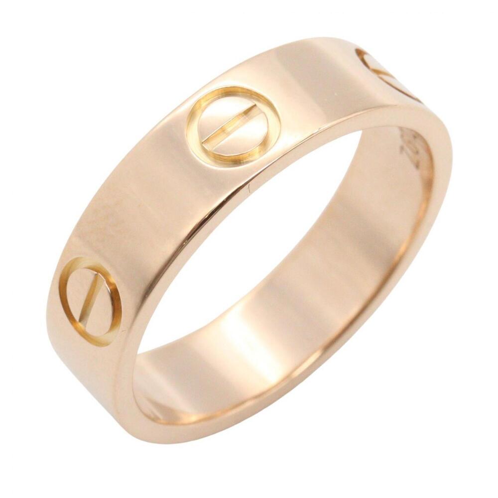 Cartier Love Ring, 18K Pink Gold (PG), Men's/Women's, Tone, B4084800